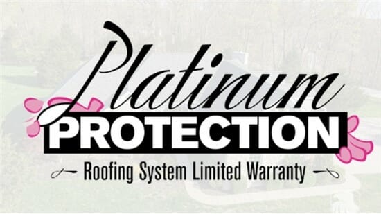 Platinum Protection roofing system limited warranty St. Louis, MO