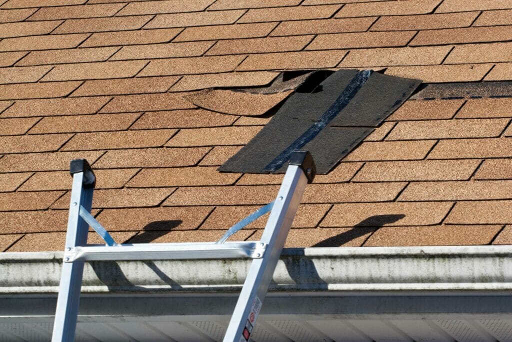 summer roof damage repair in St. Louis